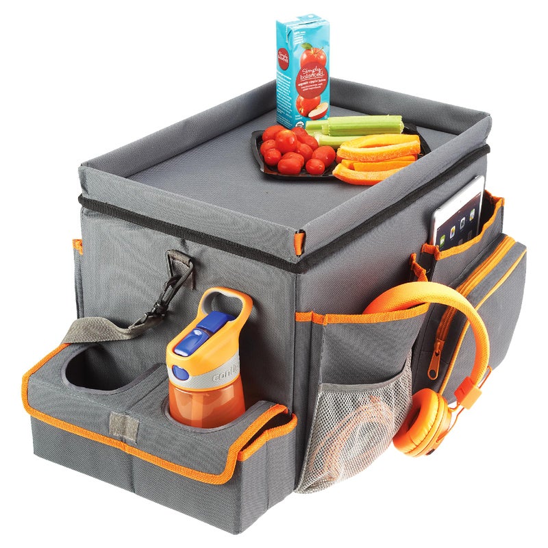 High Road CarHop Car Organizer With Cooler - Back Seat Organizer for Kids or Front Seat Organizer for Drivers with Cup Holder Bin, Tray Top and Storage Pockets - Image 1